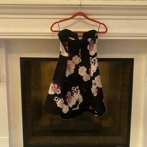 Navy Floral Dress by Keepsake, XXS